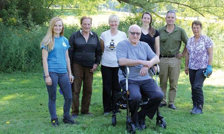 In a joint effort, Niagara-on-the-Lake’s Communities in Bloom committee, the Niagara Peninsula Conservation Authority and Friends of One Mile Creek worked together to plant a new pollinator garden at the corner of John Street and King Street in September 2016. (Photo Niagara This Week)